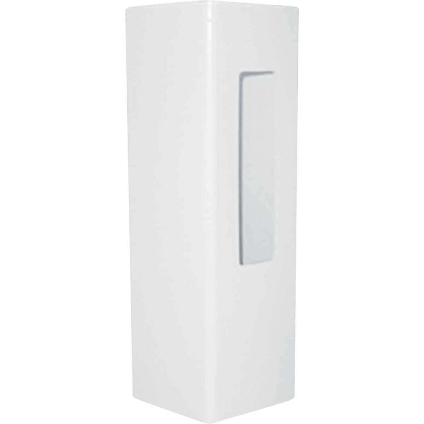Outdoor Essentials 5 In. x 5 In. x 60 In. White End 2-Rail Fence Vinyl Post Image 2